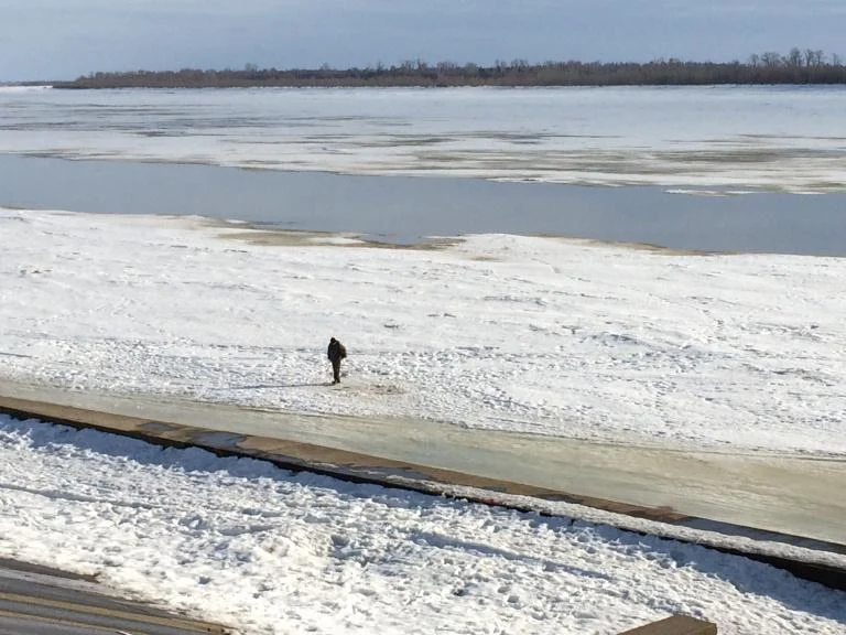 Уровень воды в реке Обь